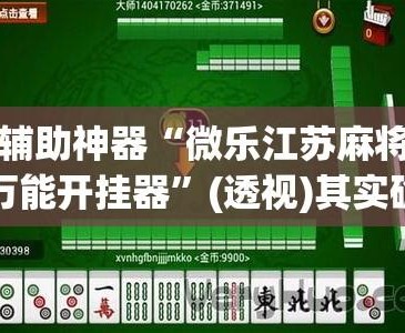 独家脚本实测“广西微乐麻将开挂免费	”开挂辅助脚本+详细开挂-第2张图片