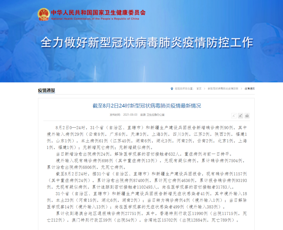 31省新增本土确诊1621例︰(31省新增本土61例p)-第2张图片