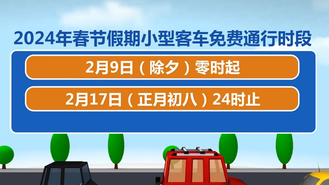 2024春节高速公路免费时间〃21年春节高速公路免费时间设定-第2张图片