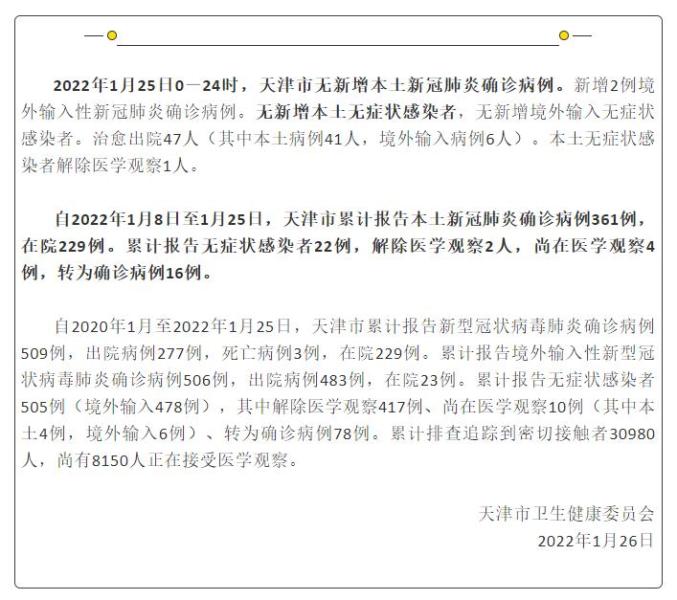 【天津新增本土确诊14例/天津新增4例本土确诊病例 行动轨迹公布】-第1张图片