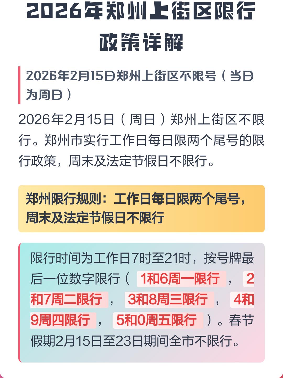 郑州限行规定最新2019,郑州限行最新通知2019-第2张图片
